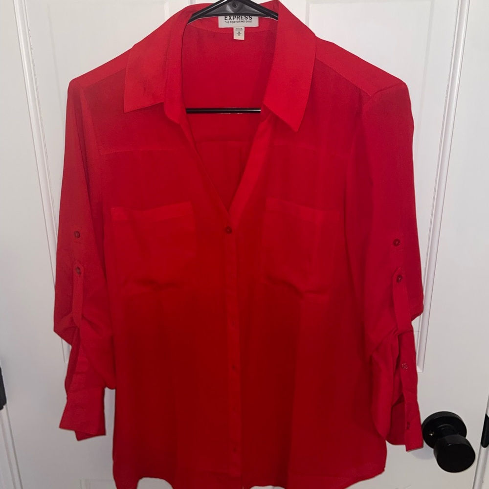 Express Women's Portofino Red Blouse